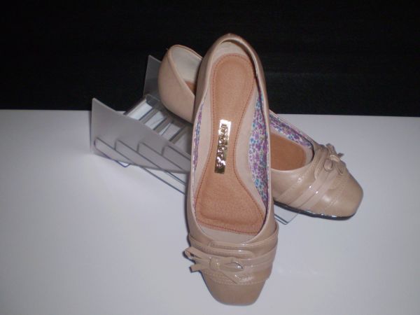 Sapato Napa bege - Moleca
